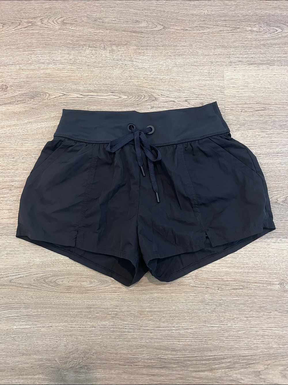 aerie Black Drawstring Waist Athletic Shorts